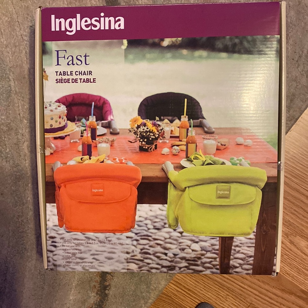 Inglesina FAST Table Chair - black NWT